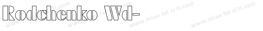 Rodchenko Wd字体转换